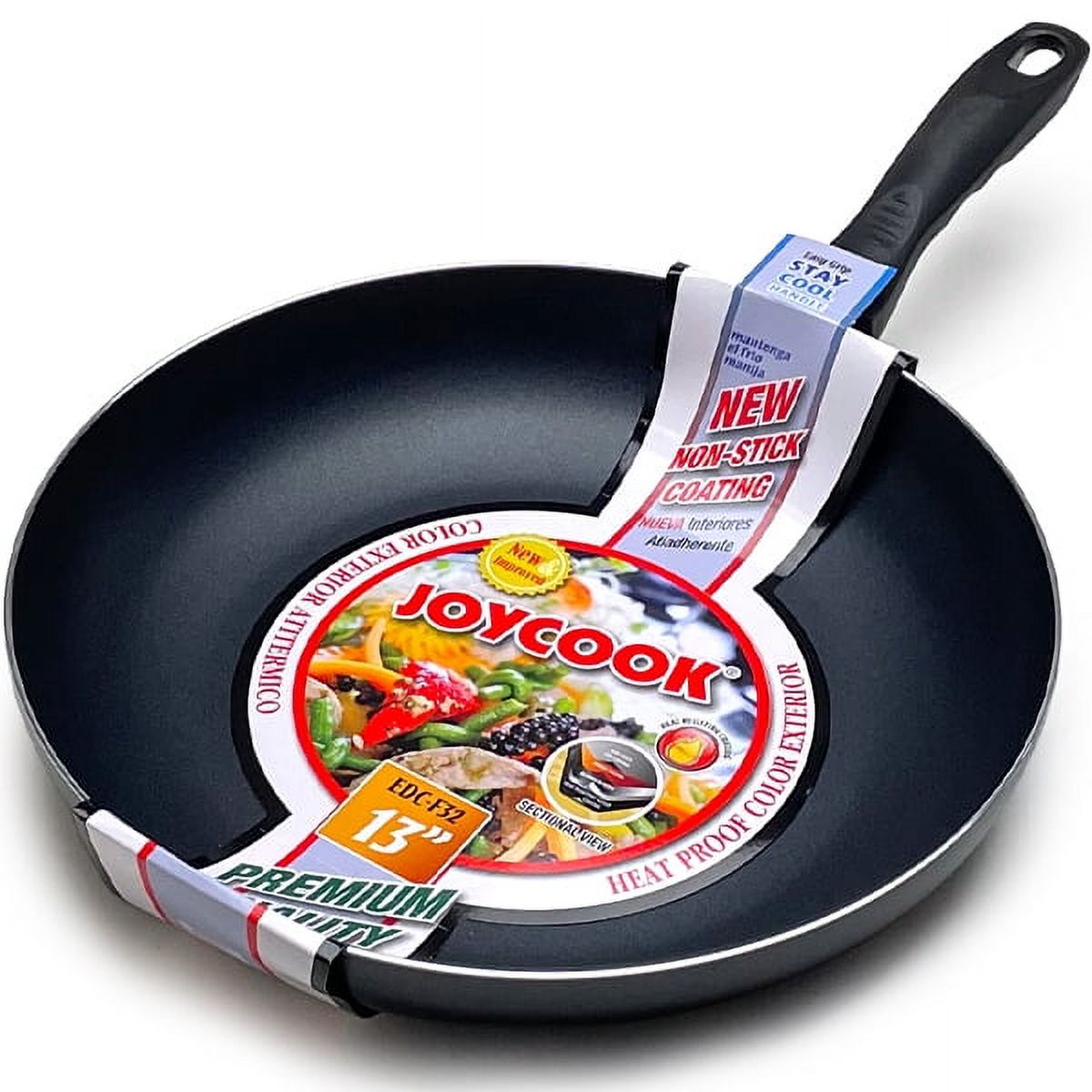 Joycook Fry Pan Aluminum 13 Inch (32cm) Non-Stick Coating
