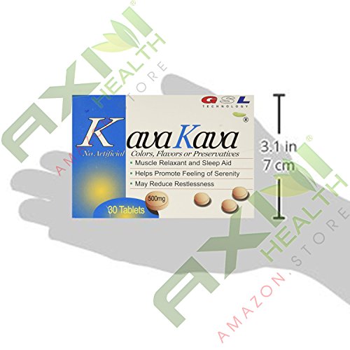 , (GSL Technology) Kava Kava Muscle Relaxant And Sleep Aid 500mg/each Tablet