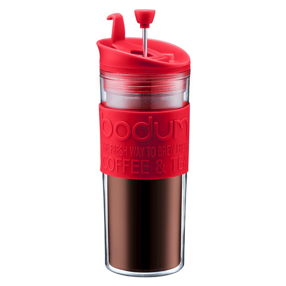 Bodum Travel Press Coffee Maker (15oz) -Red