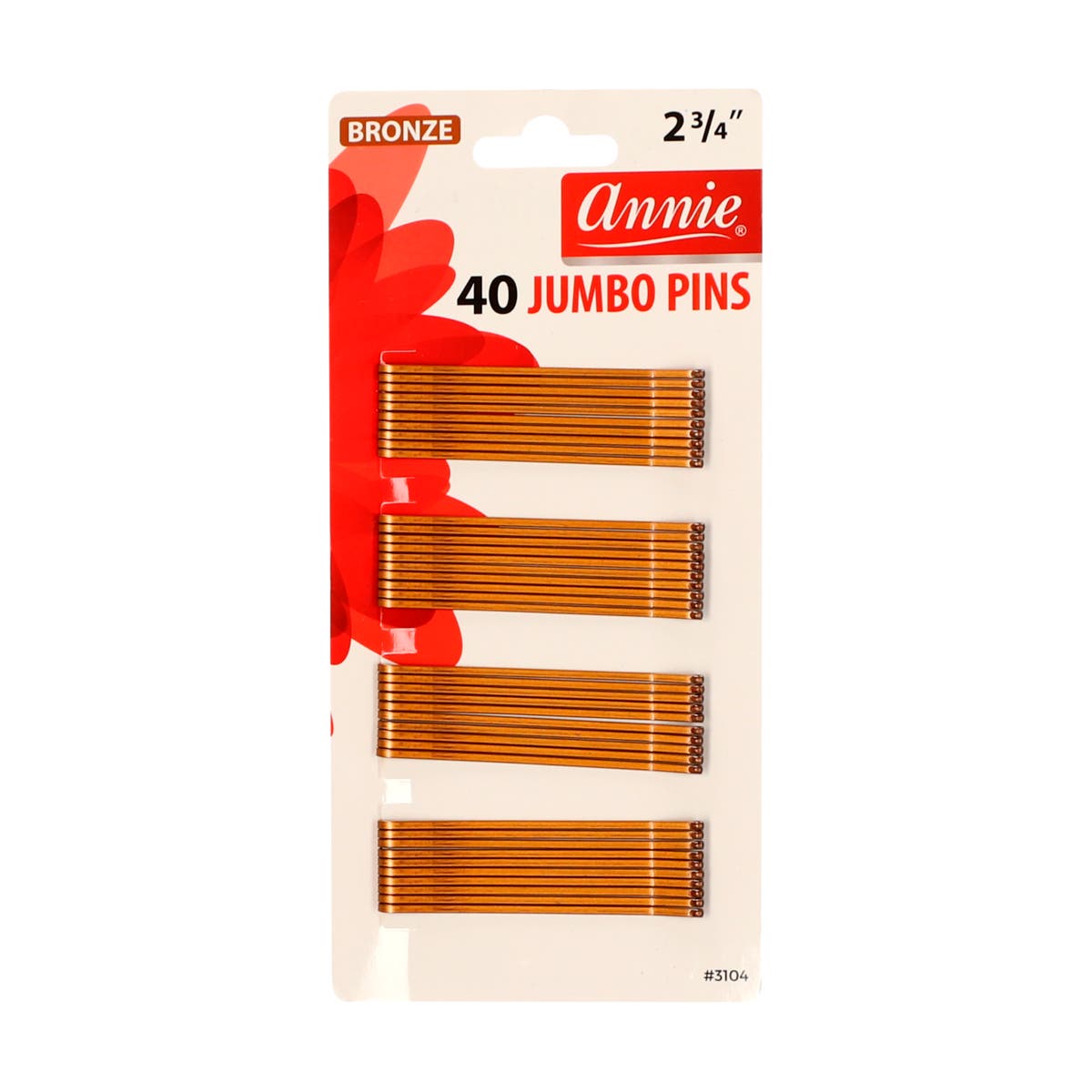 Annie 40PCs Jumbo Pins 2 3/4 Bronze