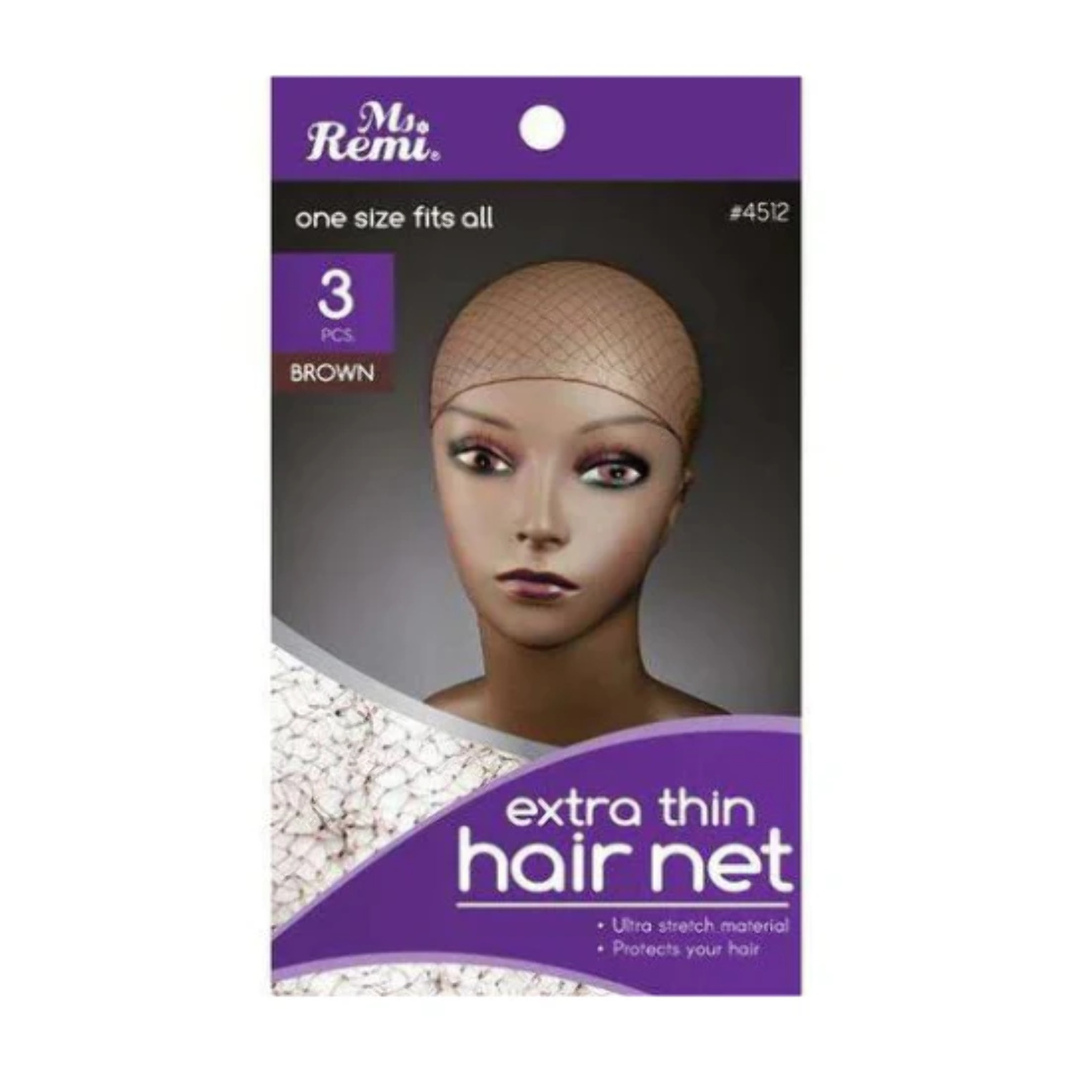 Annie Ms. Remi Extra Thin Net Brown 3pcs