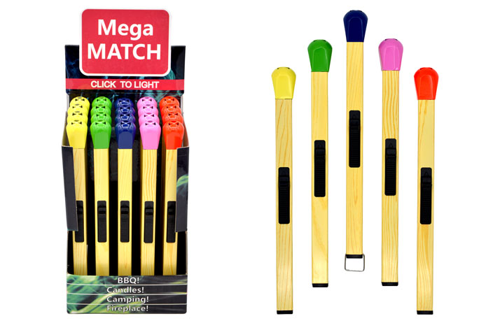 Matchstick BBQ Lighter (7") (Colorful Tip)