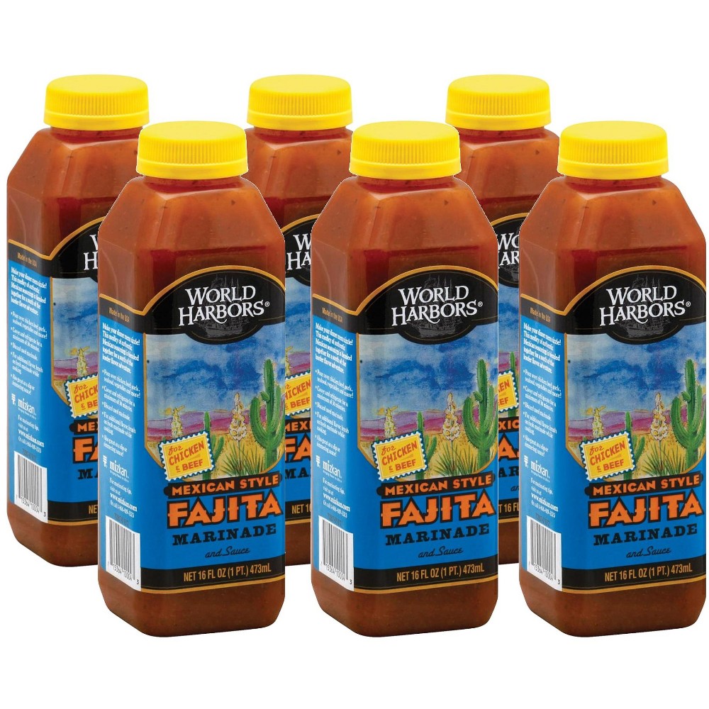 World Harbors Harbor Mexican Style Fajita Marinade And Sauce - Case Of 6/16 Oz