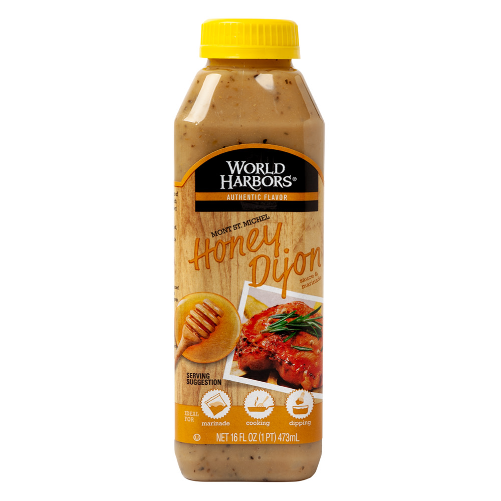 World Harbors Honey Dijon Sauce & Marinade 16 Oz Bottle 6ct Case