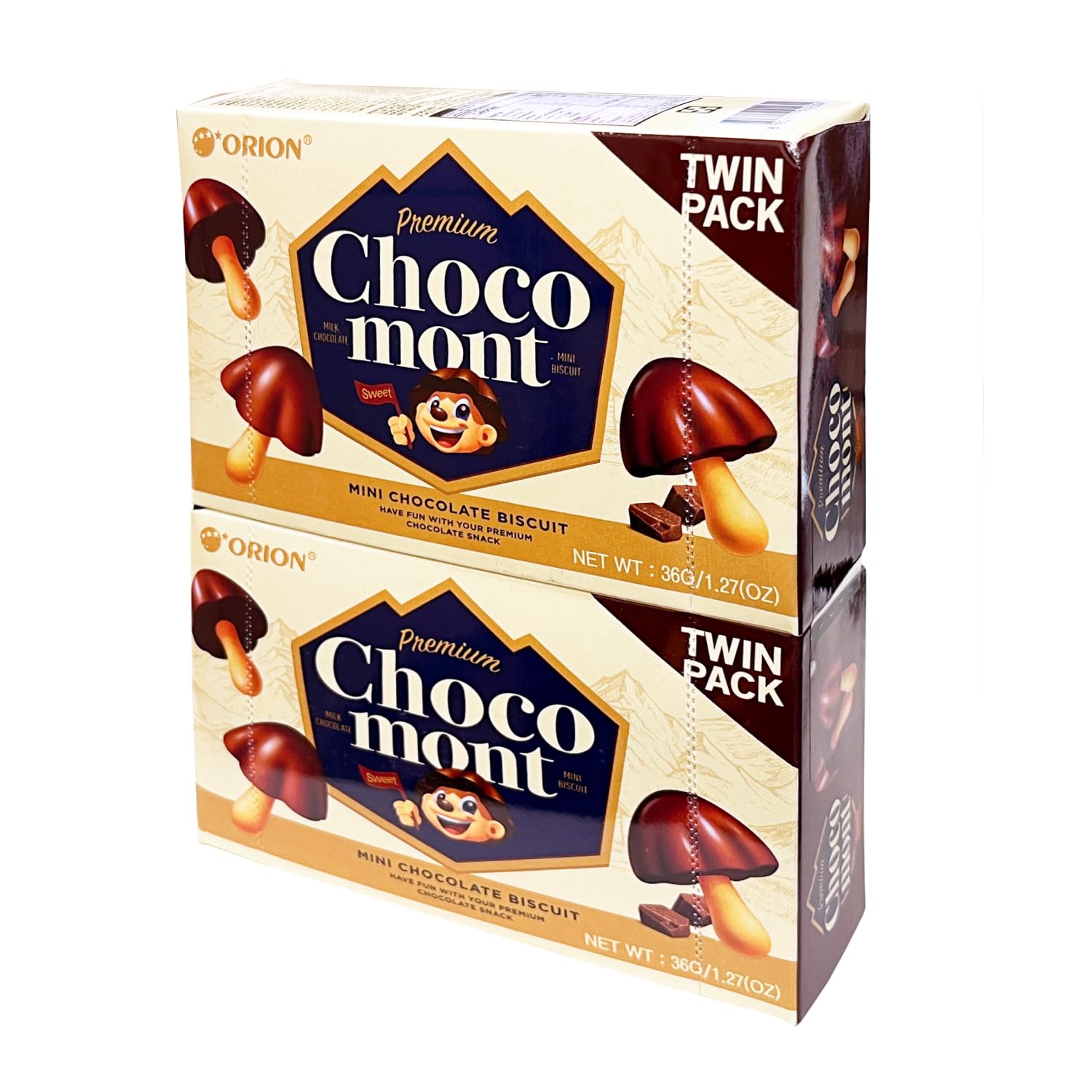 Orion Corp. Choco Boy Net Wt 36g/1.26 Oz Special Twin Pack