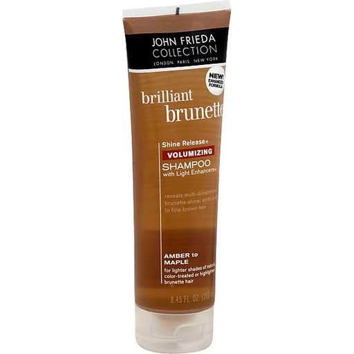 Brilliant Brunette Shine Release Volumizing Shampoo With Light Enhancers, Amber To Maple