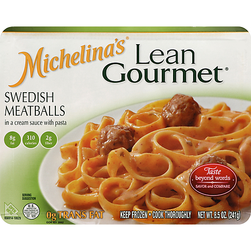 Michelina's Lean Gourmet Swedish Meatballs, In A Cream Sauce With Pasta