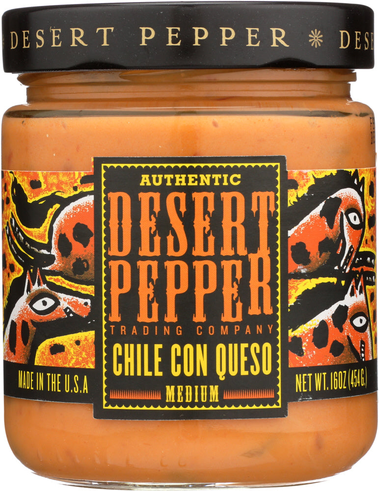 Desert Pepper Trading Medium Chile Con Queso Dip, 16 Oz