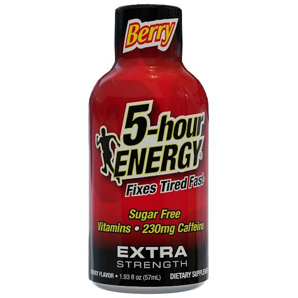 5 Hour Energy Shot, Extra Strength, Berry Flavor