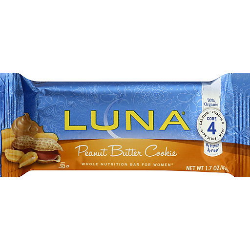Luna Whole Nutrition Bar For Women Peanut Butter Cookie
