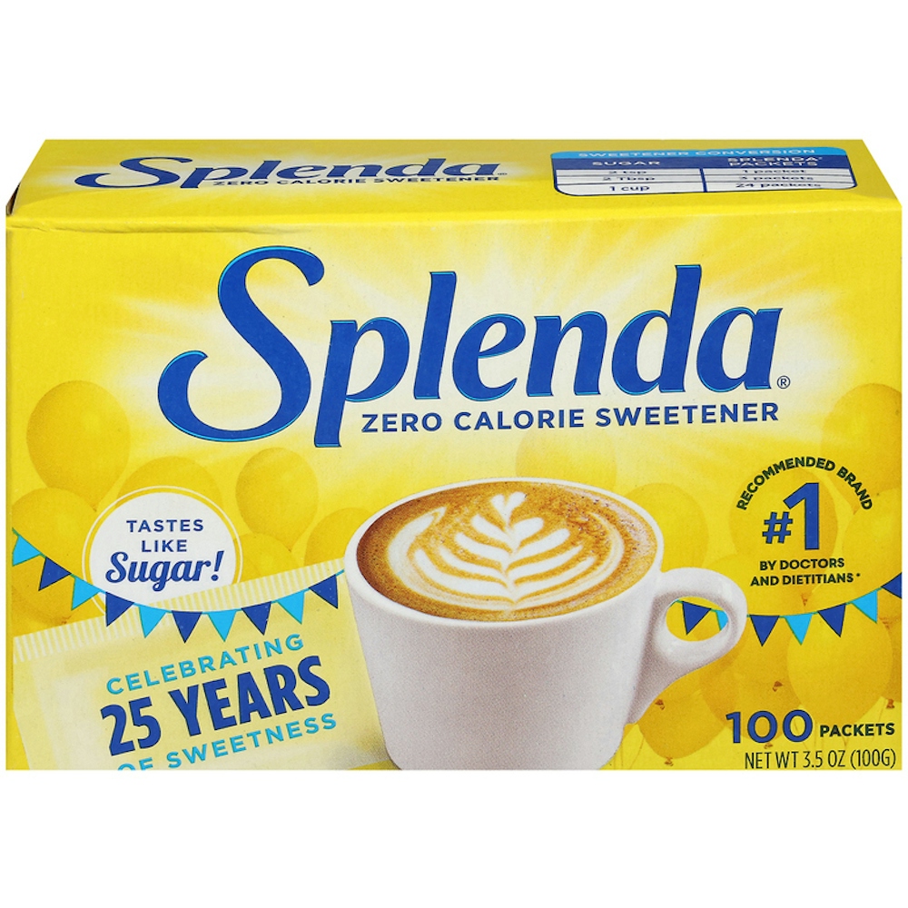 Splenda Zero Calorie Sweetener, 100 Count Packets