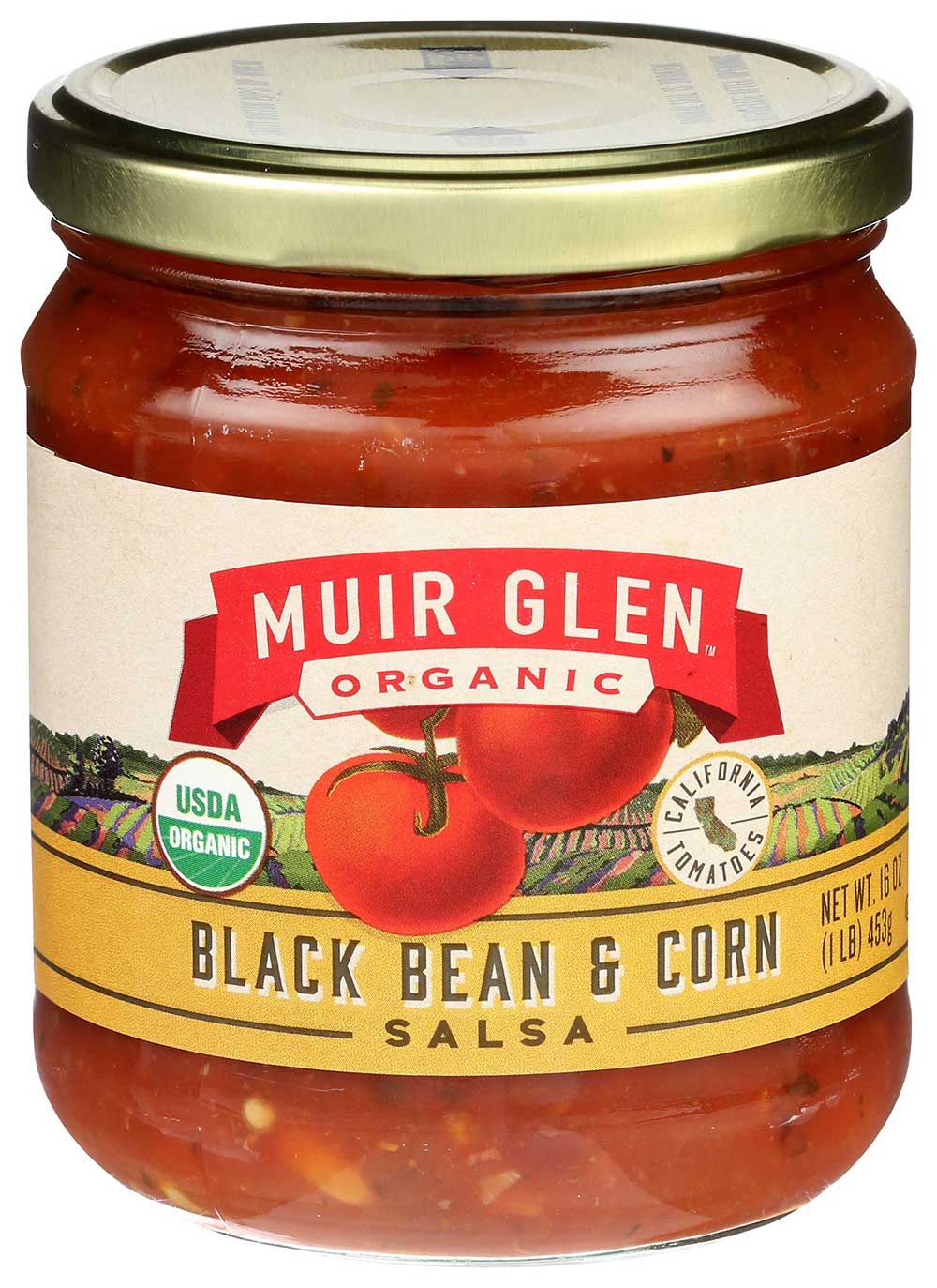 Muir Glen Organic Medium Black Bean & Corn Salsa 16 Oz
