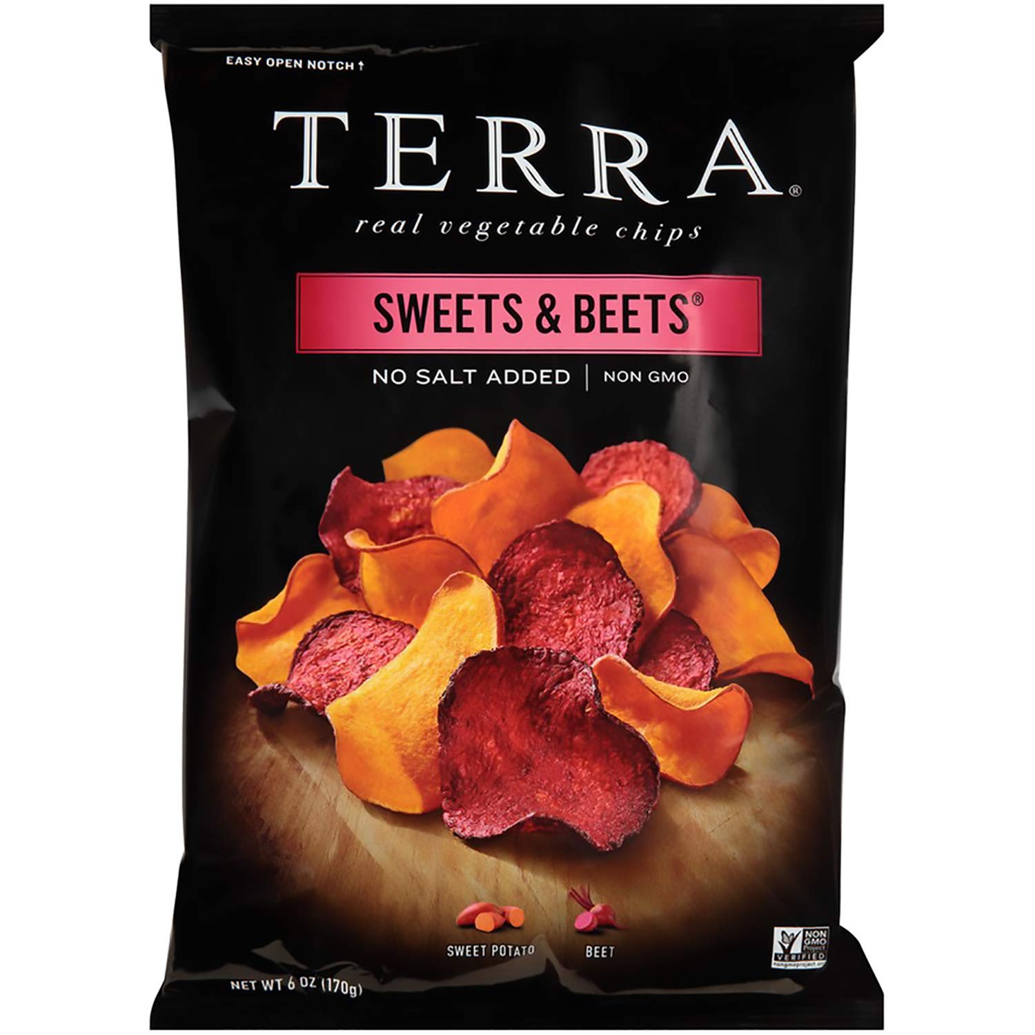 Terra Sweets & Beets No Salt Added Real Vegetable Chips 6 Oz. Bag