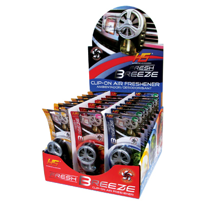 Air fFreshener Mix Clip-On Assorted dDisplay Hs