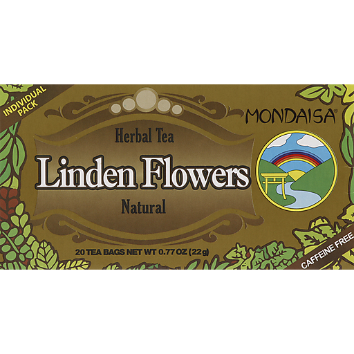 Mondaisa Herbal Tea, Natural, Linden Flowers, Caffeine Free, Bags