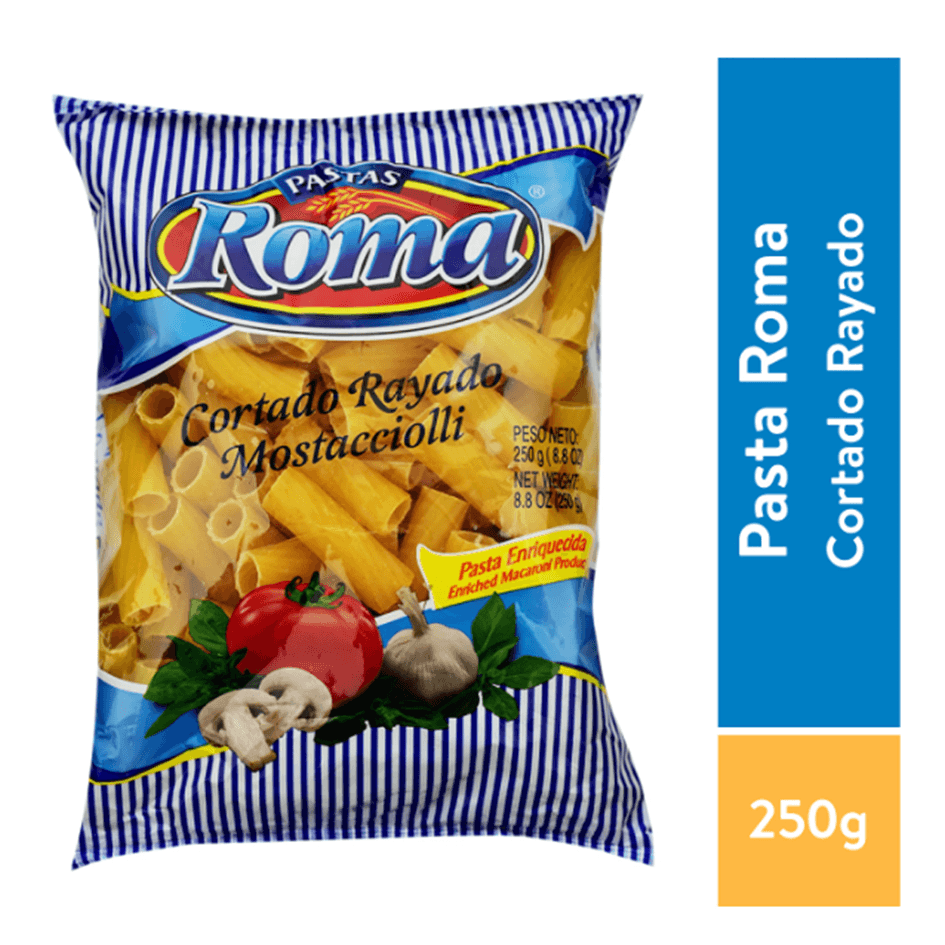 Romeo Pasta Roma Cortado Rayado - 250 G