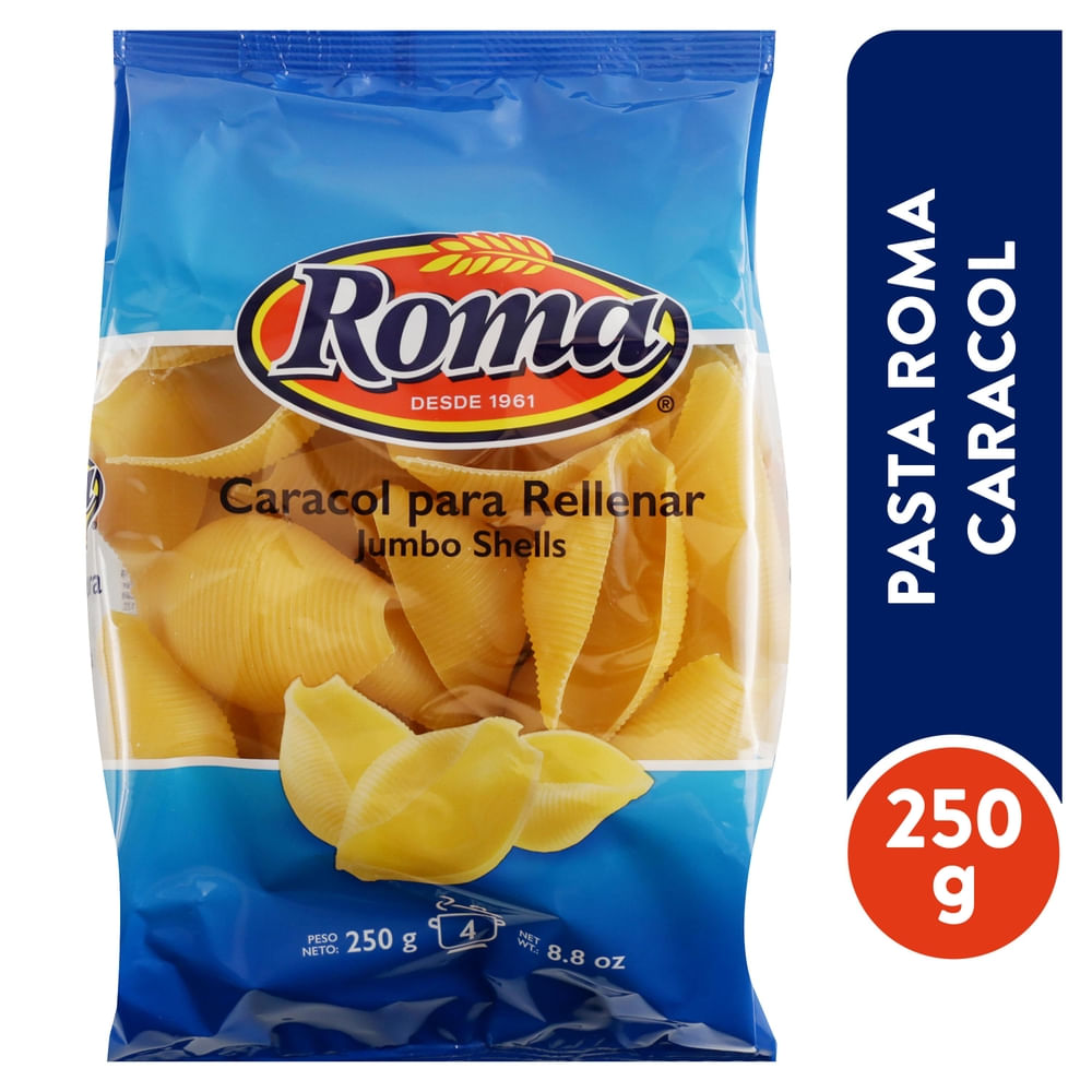 Pastas Roma Jumbo Shells Enriched Macaroni Product With Vitamins And Minerals