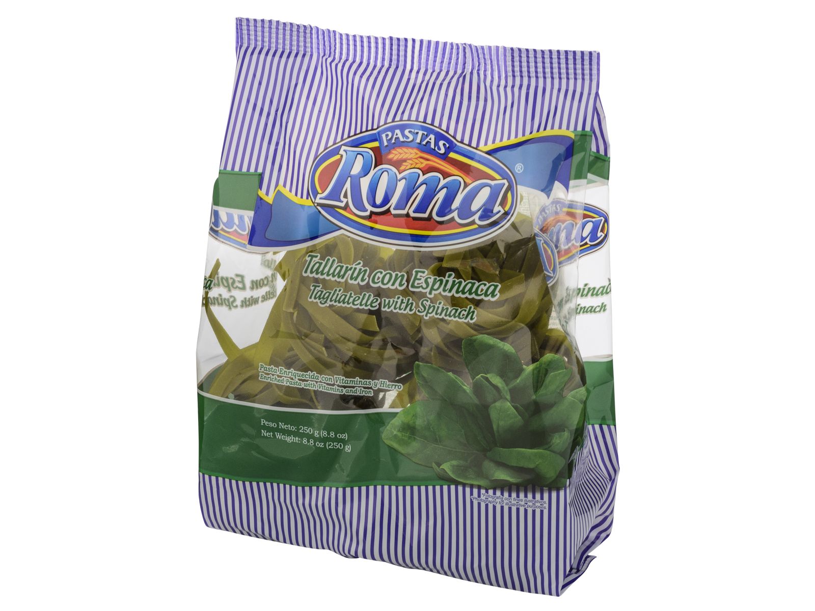 Roma Pasta Tallarin Con Espinaca - 250gr