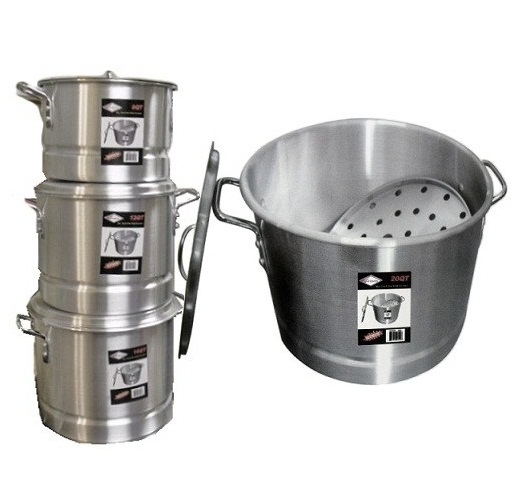 Stock Pots W-Steamer 4pc Aluminum-whole