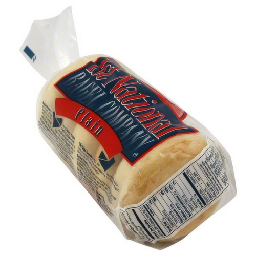 1st National Bagel Plain Bagels - 5ct