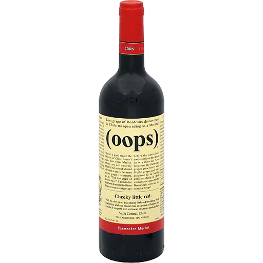 Oops Carmenere Merlot