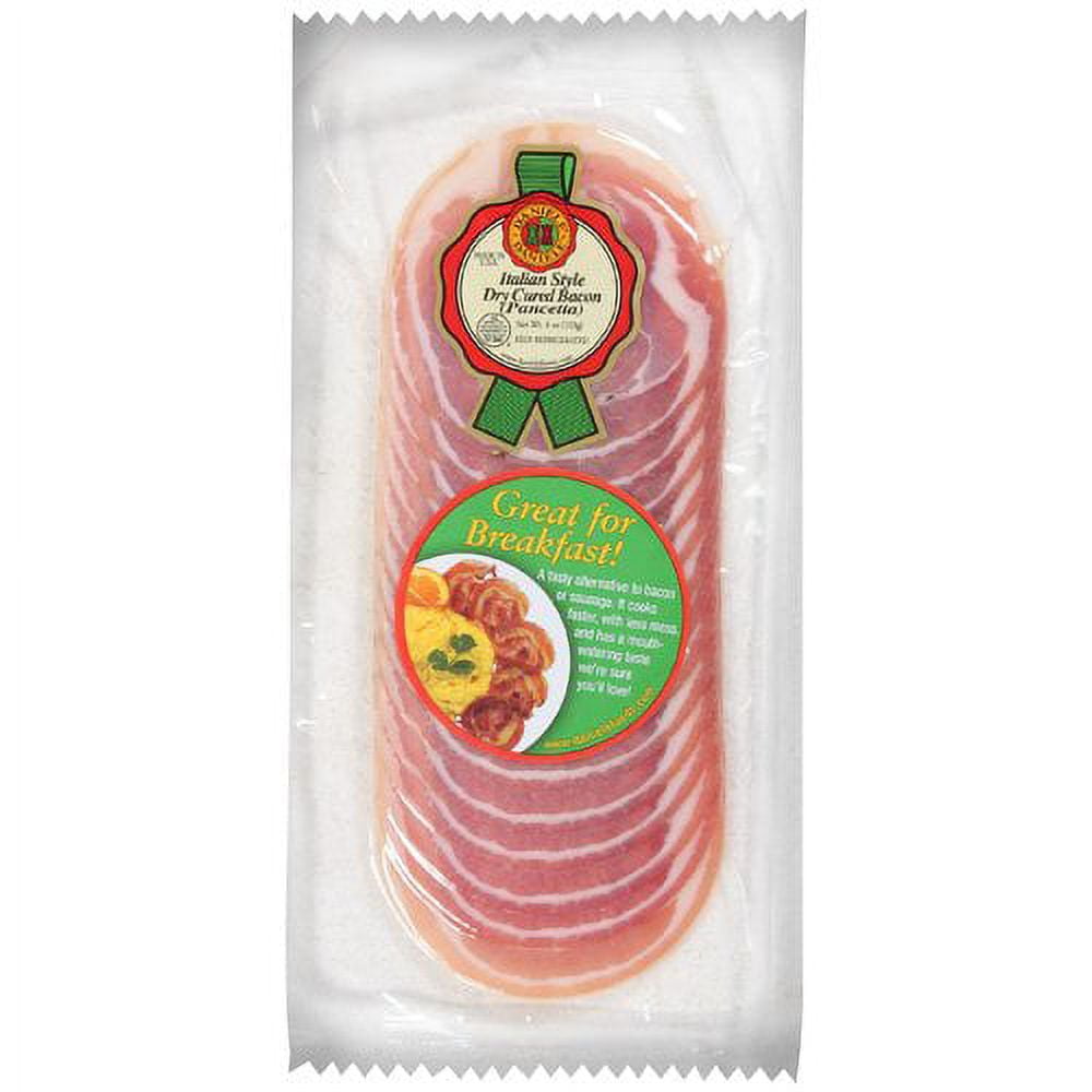 Daniele Inc. Italian Style Dry Cured Bacon Pancetta - 4 Oz