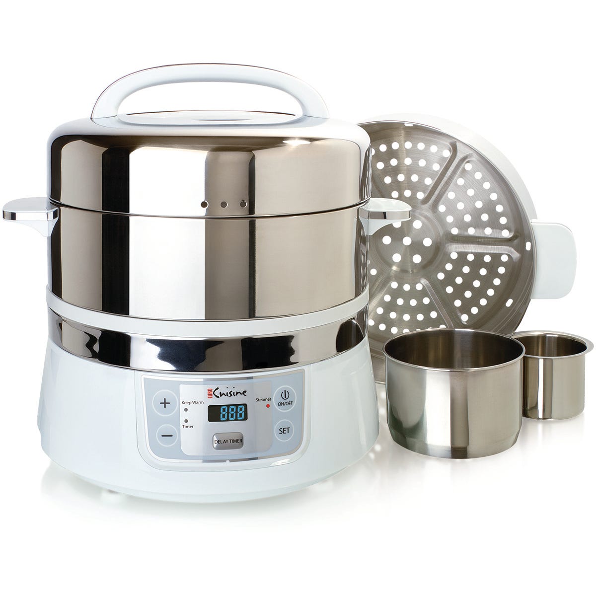 Euro Cuisine Stainless Steel Electric Food Steamer