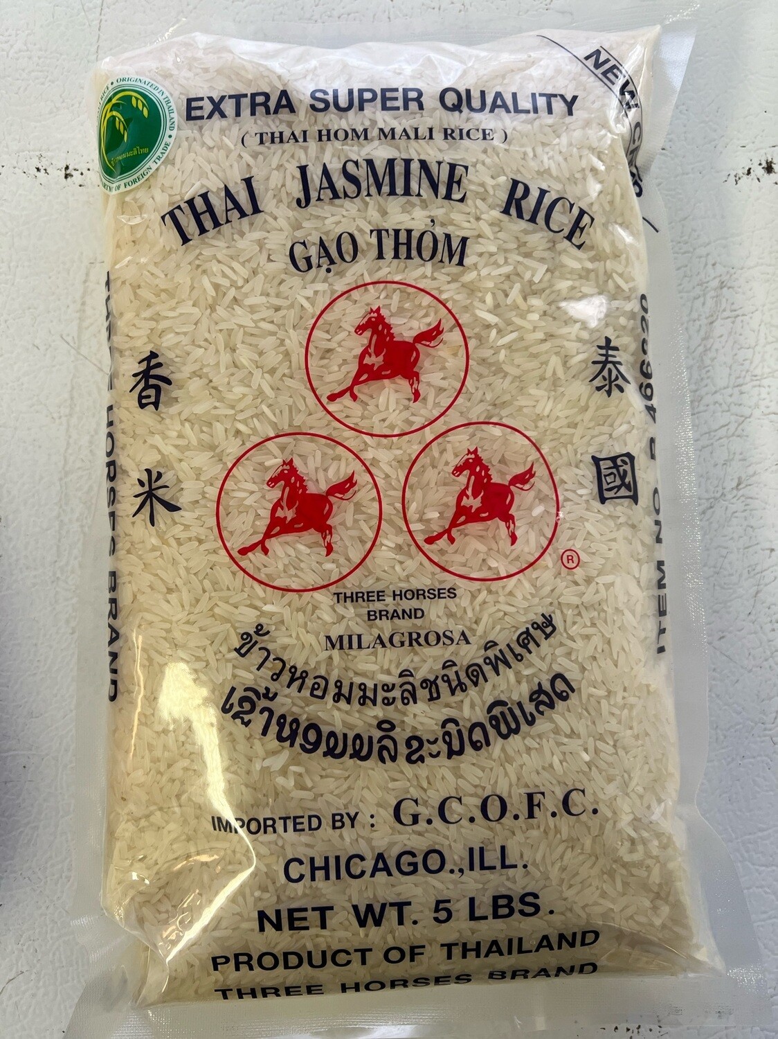 Three Horses Jasmine Rice