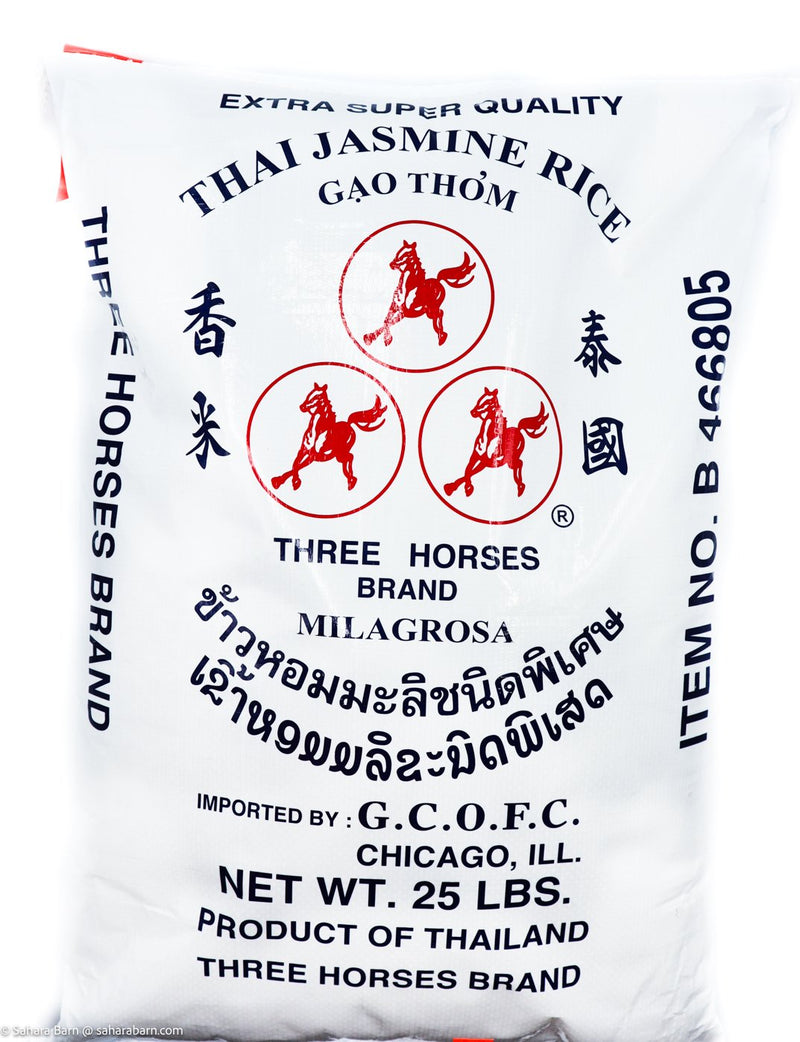 Viet Hua Three Horses Jasmine Rice 25LB
