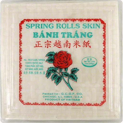 Bahn Trang Spring Rolls Skin 12 Oz
