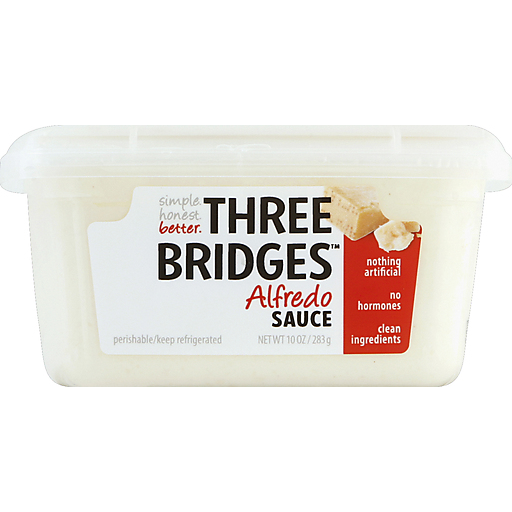 Three Bridges Sauce, Alfredo 10 Oz