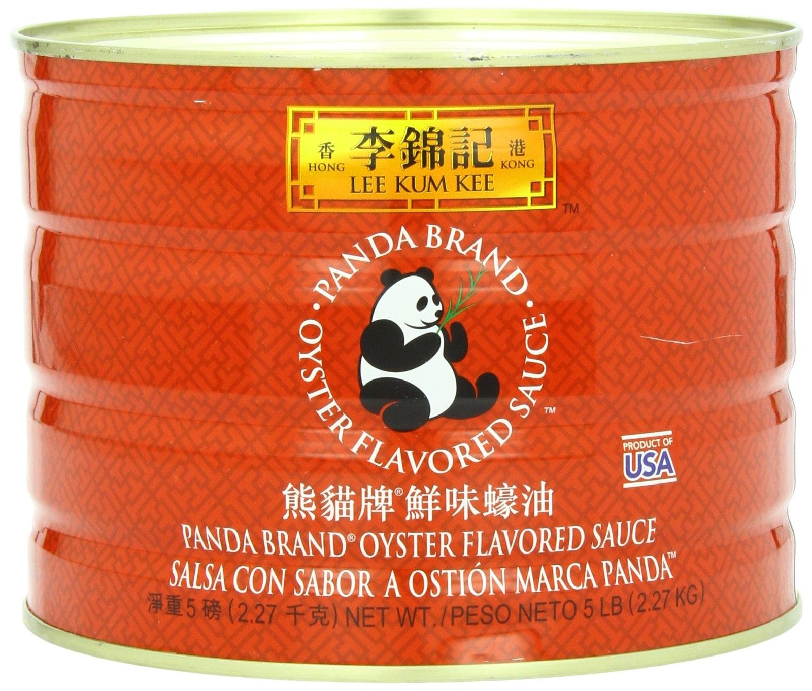 Lee Kum Kee Panda Brand Oyster Flavored Sauce 5 Lb. Can