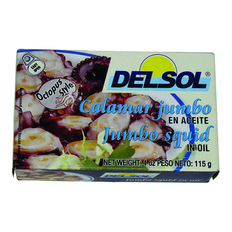 Del Sol In Soya Oil Octopus - 4 Oz