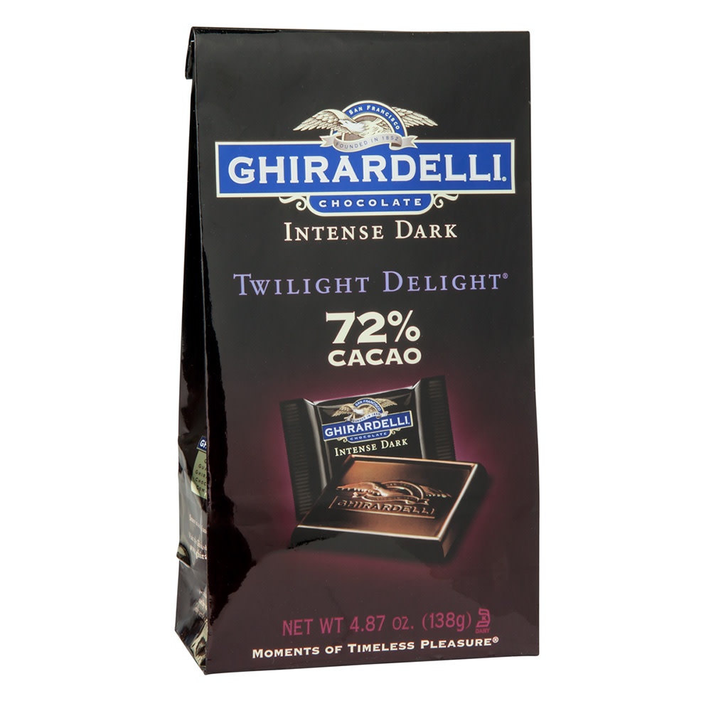 Ghirardelli 72% Cacao Intense Twilight Delight Dark Chocolate Squares