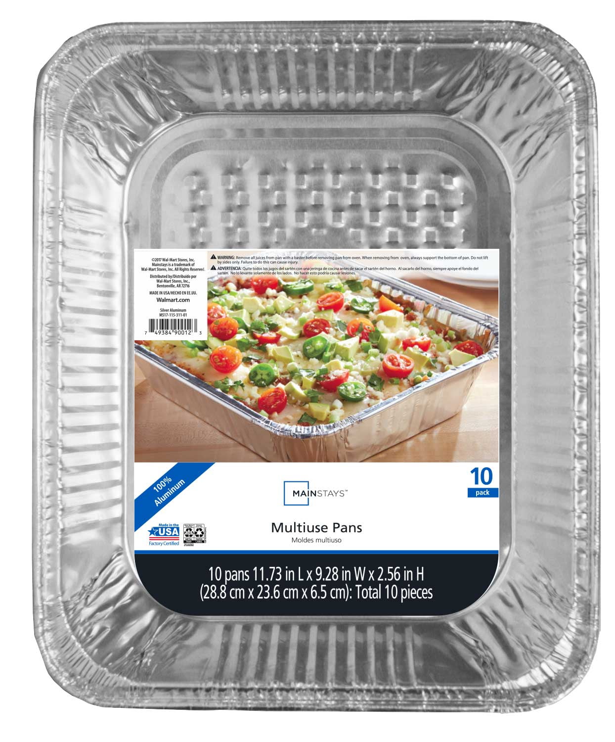 Handi-Foil Jiffy Half Size Steam Table Pan 10