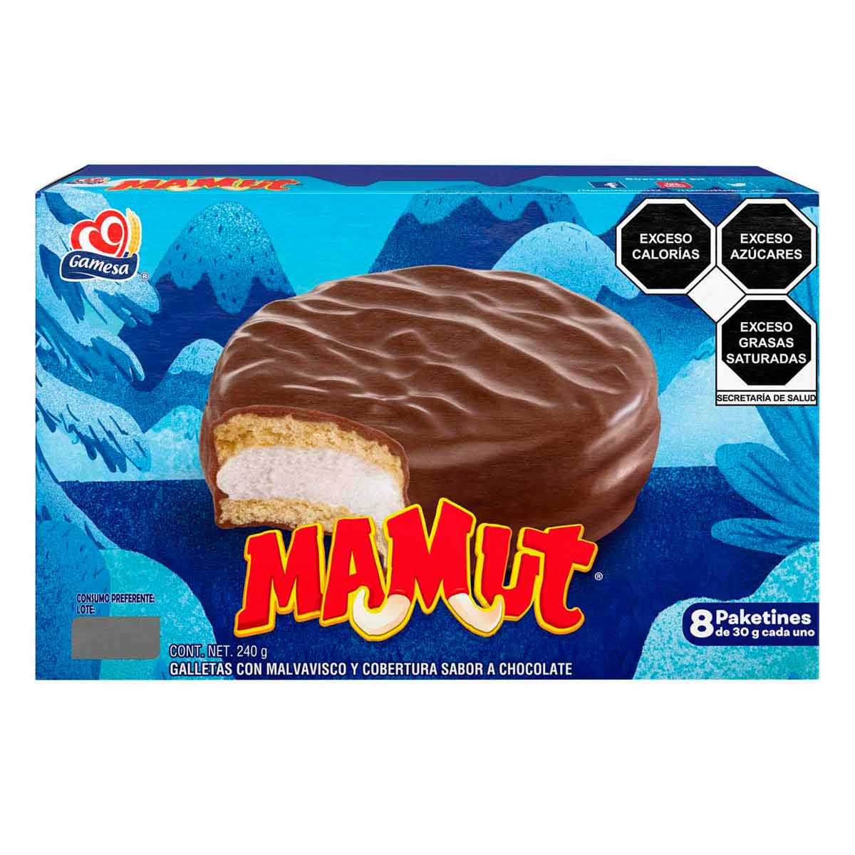 Gamesa Galletas Mamut Chocolate 240g