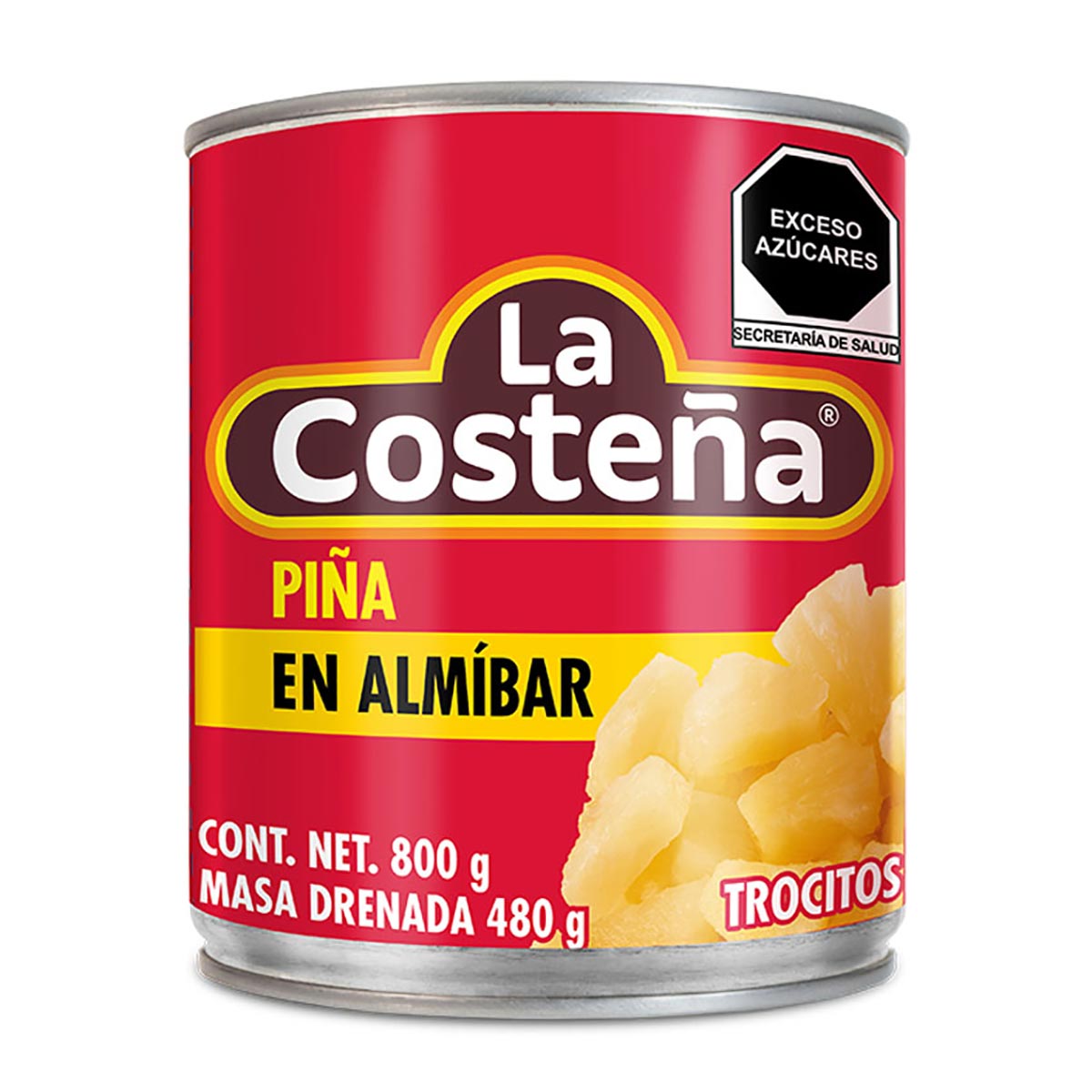 La Costeña Piña En Almíbar Trocitos 800g