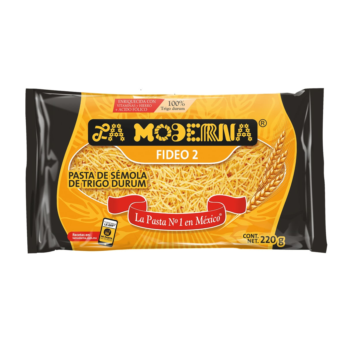 La Moderna Pasta Para Sopa Fideo 2 220g