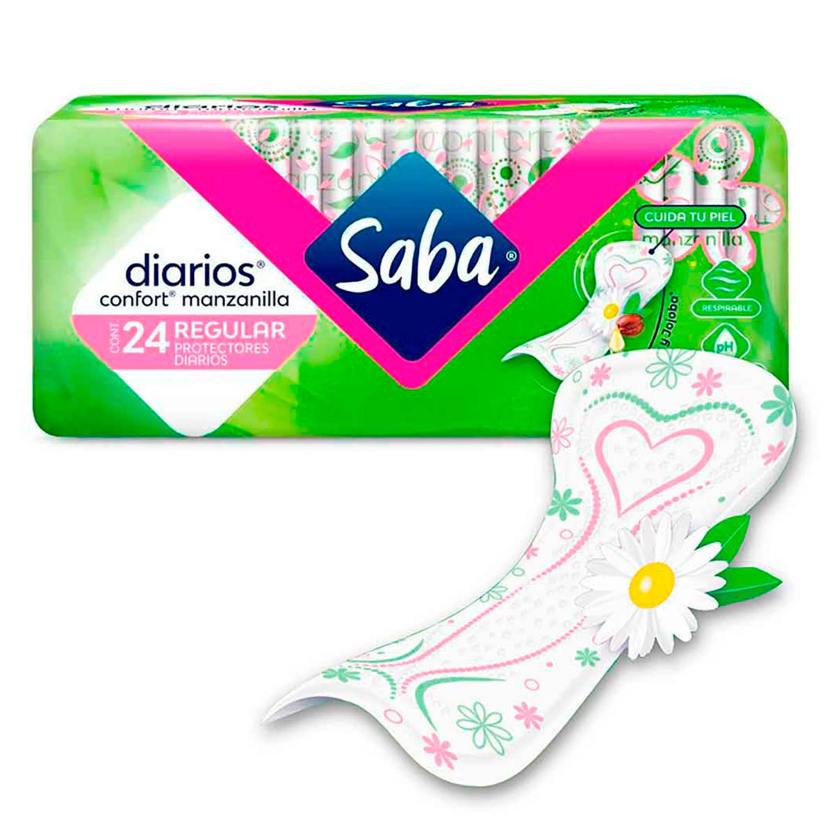 Saba Pantiprotectores Diarios Confort Regulares 24 Protectores