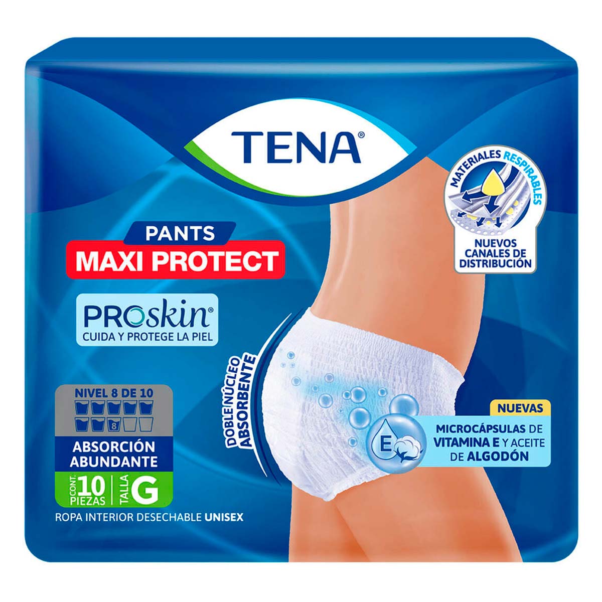 Tena Ropa Interior Desechable Pants Maxi Protect Talla Grande 10 Pzas