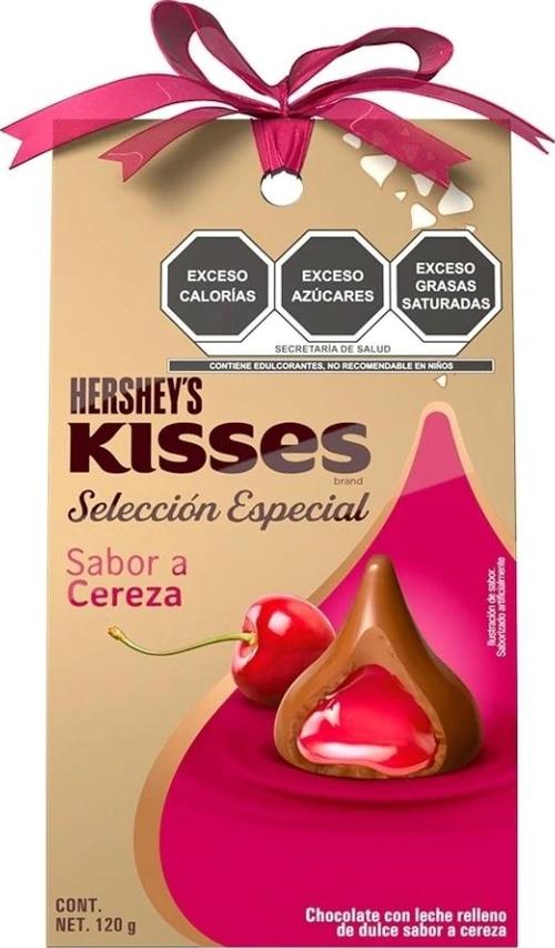 Hershey's Chocolate Con Leche Kisses Selección Especial Cereza 120 G