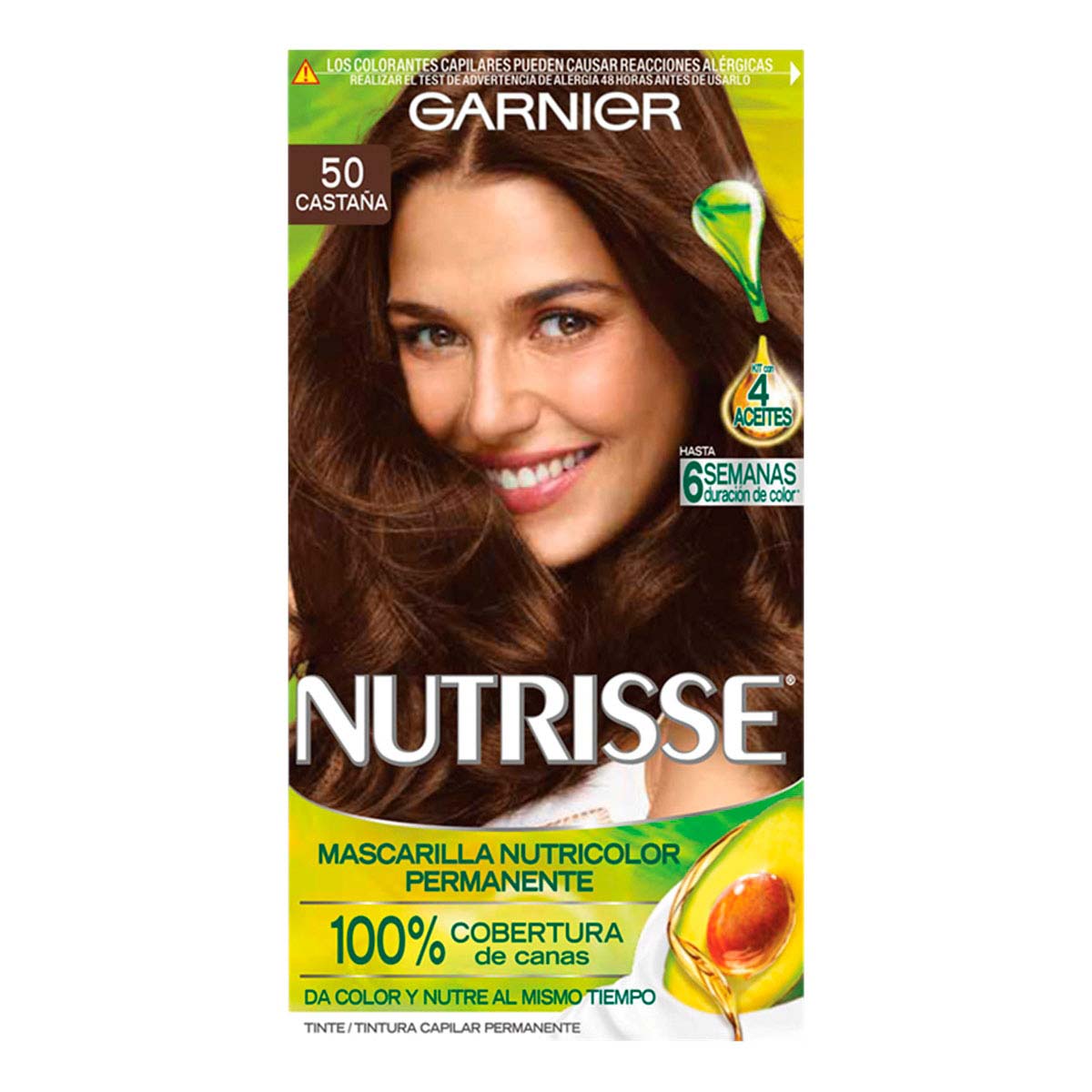 Garnier Tinte Para Cabello Nutrisse 50 Castaña