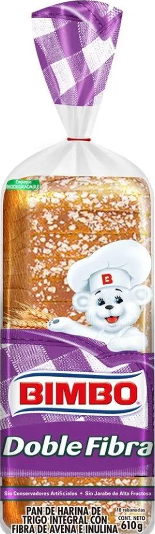 Bimbo Pan Integral Doble Fibra 610 G