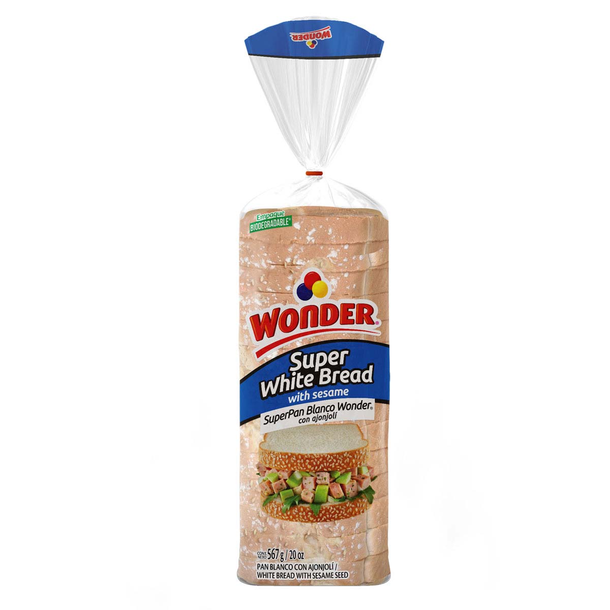 Wonder Pan Super Blanco Ajonjoli 567g Pan Super Blanco Ajonjoli 567g