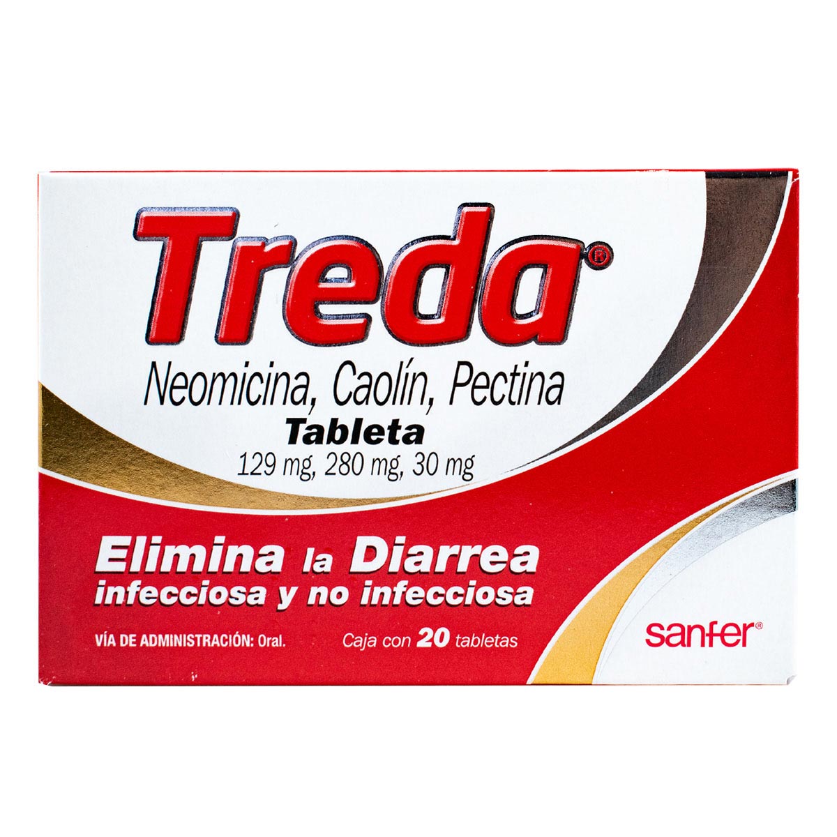 Treda Tabletas Caja Con 20 Tabletas