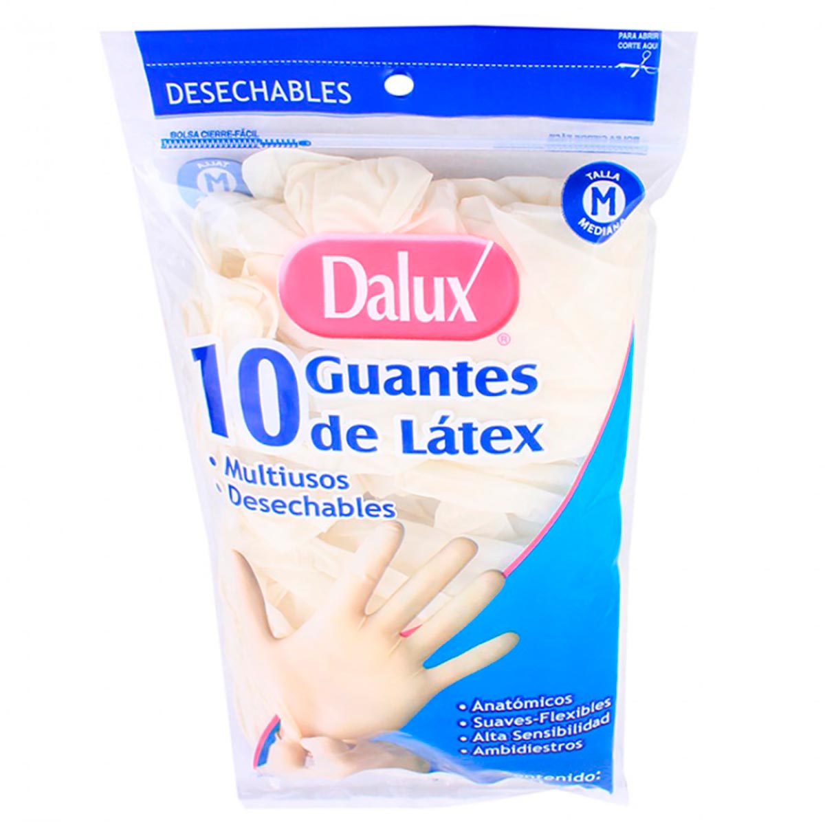 Dalux Guantes De Látex Talla Mediana 10 Guantes Guantes De Látex Talla Mediana 10 Guantes