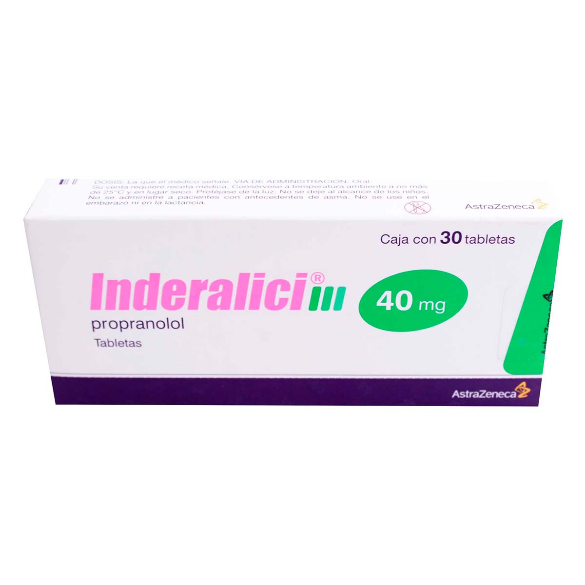 Inderalici Tabletas 40mg Caja Con 30 Tabletas Tabletas 40mg Caja Con 30 Tabletas