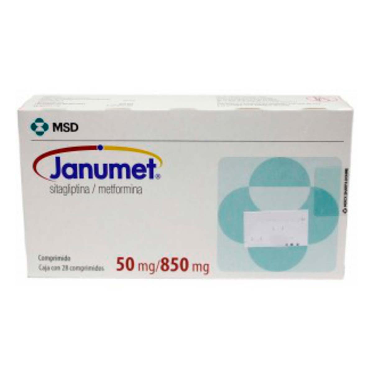 Janumet Comprimidos 50mg/850mg Caja Con 28 Comprimidos
