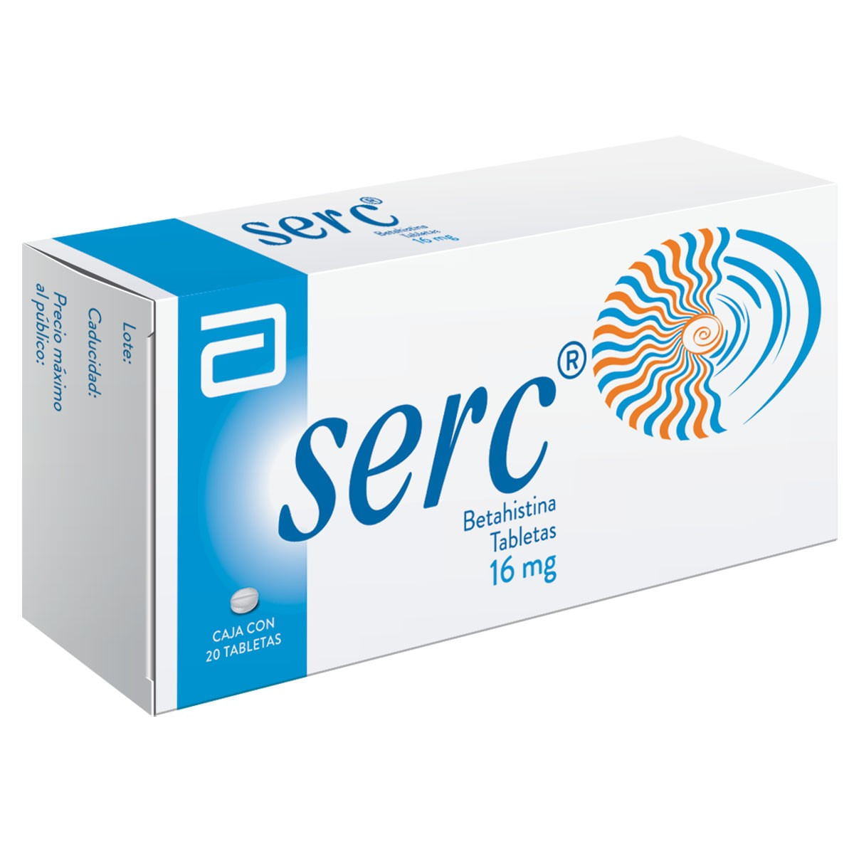 Serc Tabletas 16mg Caja Con 20 Tabletas Tabletas 16mg Caja Con 20 Tabletas