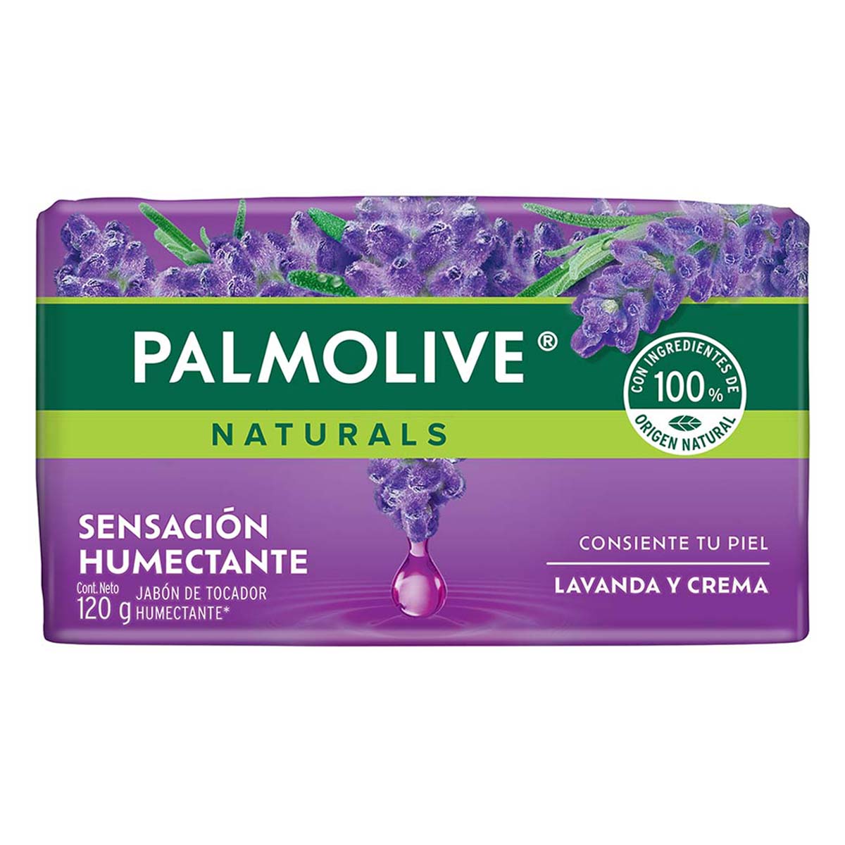 Palmolive Jabón De Tocador Naturals Lavanda Y Crema Sensación Humectante 120g Jabón De Tocador Naturals Lavanda Y Crema Sensación Humectante 120g
